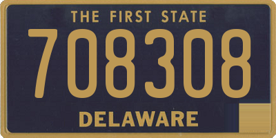 DE license plate 708308