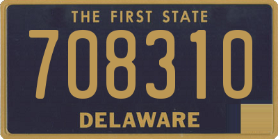 DE license plate 708310