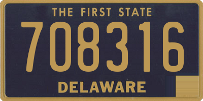 DE license plate 708316