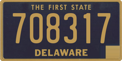 DE license plate 708317