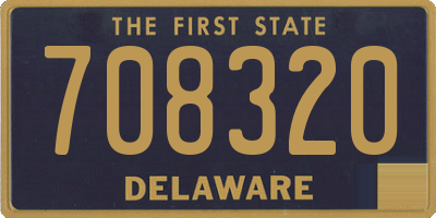 DE license plate 708320