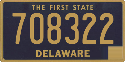 DE license plate 708322