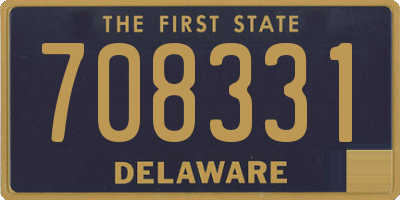 DE license plate 708331