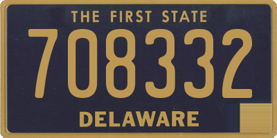 DE license plate 708332