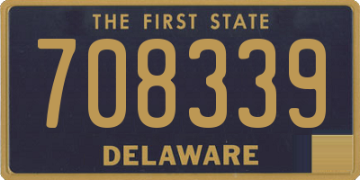 DE license plate 708339