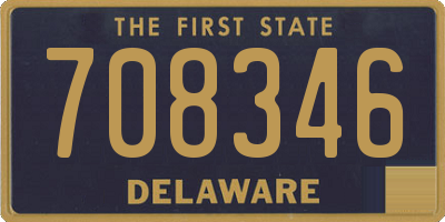 DE license plate 708346