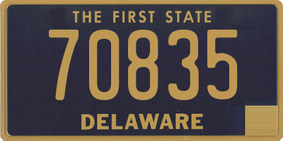 DE license plate 70835