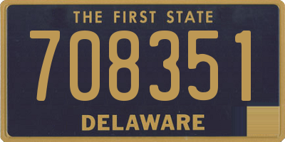 DE license plate 708351