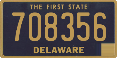 DE license plate 708356