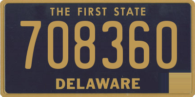 DE license plate 708360