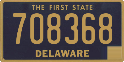 DE license plate 708368