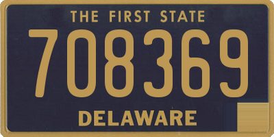 DE license plate 708369