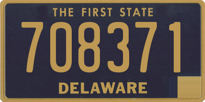 DE license plate 708371