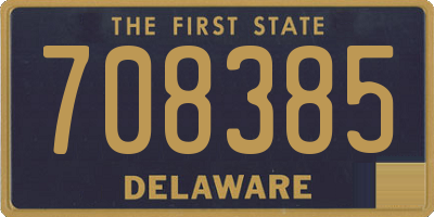 DE license plate 708385