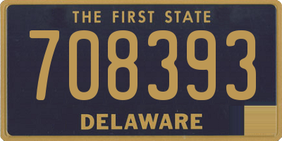 DE license plate 708393