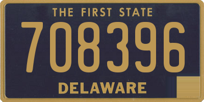 DE license plate 708396