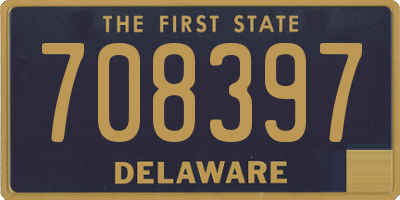 DE license plate 708397