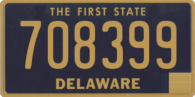 DE license plate 708399