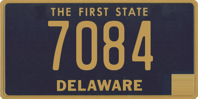 DE license plate 7084