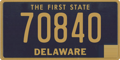 DE license plate 70840