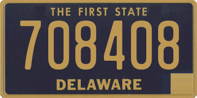 DE license plate 708408