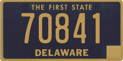 DE license plate 70841