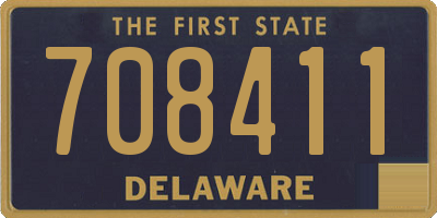 DE license plate 708411