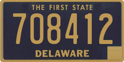 DE license plate 708412