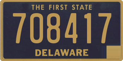 DE license plate 708417