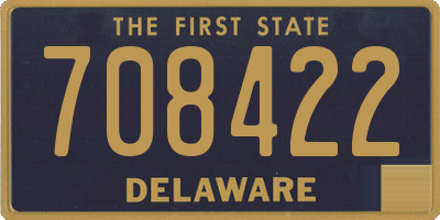 DE license plate 708422