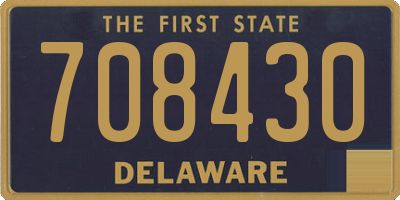 DE license plate 708430