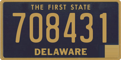 DE license plate 708431