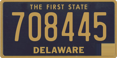 DE license plate 708445