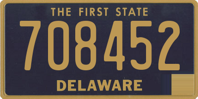 DE license plate 708452