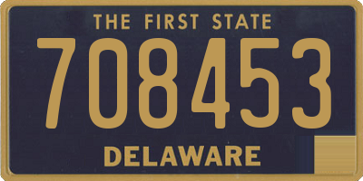 DE license plate 708453