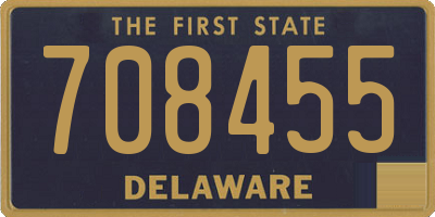 DE license plate 708455