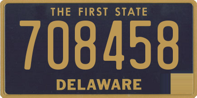 DE license plate 708458