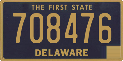 DE license plate 708476