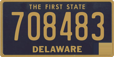 DE license plate 708483