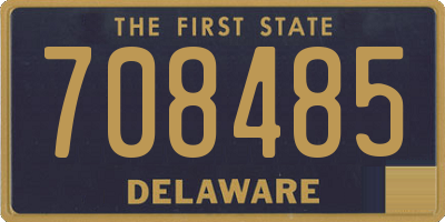 DE license plate 708485