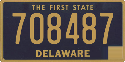 DE license plate 708487