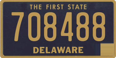 DE license plate 708488