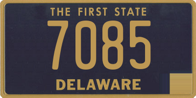 DE license plate 7085