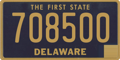 DE license plate 708500