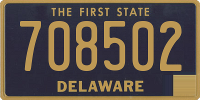 DE license plate 708502
