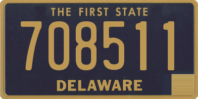DE license plate 708511