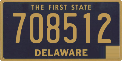 DE license plate 708512