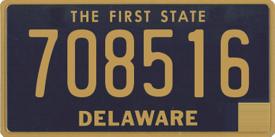 DE license plate 708516