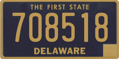 DE license plate 708518