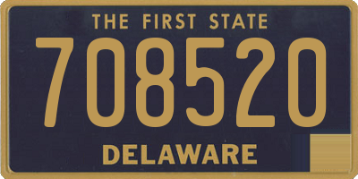 DE license plate 708520